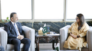 Turkish Ambassador H.E. Irfan Neziroğlu called on Minister of State for Information Technology and Telecommunications Shaza Fatima Khawaja.