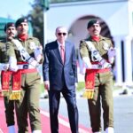 President of Turkiye H.E. Recep Tayyip Erdogan receive guard of honor at PM House