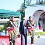 President of Turkiye H.E. Recep Tayyip Erdogan receive guard of honor at PM House