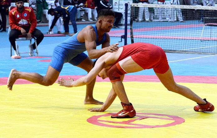 Players in action during ‘Khelta Punjab’ Inter-Division Games 2025 at Punjab Stadium