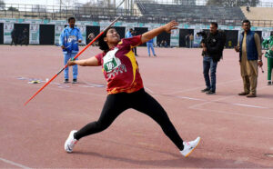 Players in action during ‘Khelta Punjab’ Inter-Division Games 2025 at Punjab Stadium