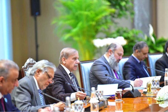 Prime Minister Muhammad Shehbaz Sharif and President of Uzbekistan H.E. Shavkat Mirziyoyev hold delegation level talks in Tashkent