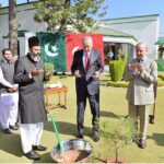 Prime Minister Muhammad Shehbaz Sharif and the President of Turkiye H.E. Recep Tayyip Erdogan plant a sapling at PM House