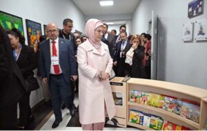 The First Lady of Turkiye, Mrs. Emine Erdogan, visited the Maarif School in Sector H-8