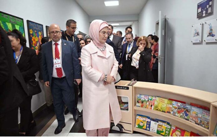 The First Lady of Turkiye, Mrs. Emine Erdogan, visited the Maarif School in Sector H-8