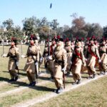 Students participates in the parade ceremony on the 71st Founder’s Day at the Sadiq Public School