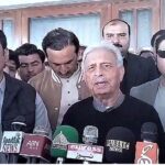 Rana Tanveer Hussain, Federal Minister for Industries and Production, holds a media talk