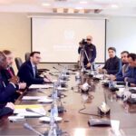 Federal Minister for Finance and Revenue, Senator Muhammad Aurangzeb, in a meeting with Mr. Makhtar Diop, Managing Director & Executive Vice President of the International Finance Corporation (IFC), at the Finance Division