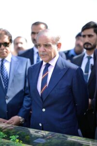 Prime Minister Muhammad Shehbaz Sharif receives briefing regarding the construction of Recep Tayyip Erdogan Interchange.