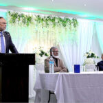 Federal Minister Ahsan Iqbal meets the Pakistani Kashmiri community in the UK to discuss the URAAN Pakistan development initiative