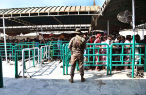 Acting Governor and Speaker Sindh assembly Syed Owais Qadir Shah laying wreath on the grave of Hazrat Lal Shahbaz Qalandar on the occasion of 773rd Urs celebration.