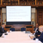 Federal Minister for Planning, Development & Special Initiatives, Ahsan Iqbal, visited Keele University's Denis Coates Foundation Building and Business School