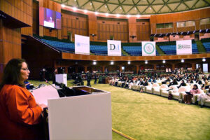 Coordinator to the Prime Minister for Climate Change, Romina Khurshid Alam addressing Breathe Pakistan Conference in federal capital