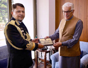 Chief of Naval Staff of Bangladesh, Admiral M Nazmul Hassan, called on Minister for Defence, Defence Production and Aviation, Khawaja Muhammad Asif, in federal capital