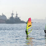 Pakistani navy patrolling during a flag hoisting ceremony of multinational naval exercise AMAN-25