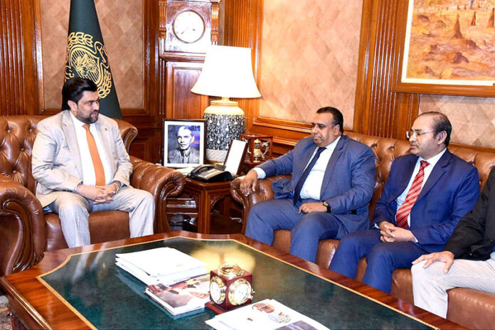 Governor Sindh Kamran Khan Tessori meeting with High Commissioner of Bangladesh, Iqbal Hussain Khan at Governor House