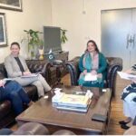 A 3-member BMZ delegation headed by Ms. Christiane Amari meeting with Coordinator to PM for Climate Change, Romina Khurshid Alam