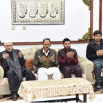 President Asif Ali Zardari offering Fateha for Major Hamza Israr Shaheed, who embraced martyrdom in North Waziristan