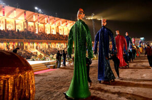 Participants showcase various performances during the inaugural ceremony of the National Horse and Cattle Show 2025 at Fortress Stadium