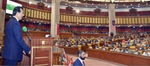 Acting President of the Islamic Republic of Pakistan, Syed Yousaf Raza Gilani addressing at the closing ceremony of 1st Joint CPA Asia & South-East Asia Regional Conference at Punjab Assembly