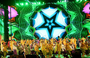 Participants showcase various performances during the inaugural ceremony of the National Horse and Cattle Show 2025 at Fortress Stadium