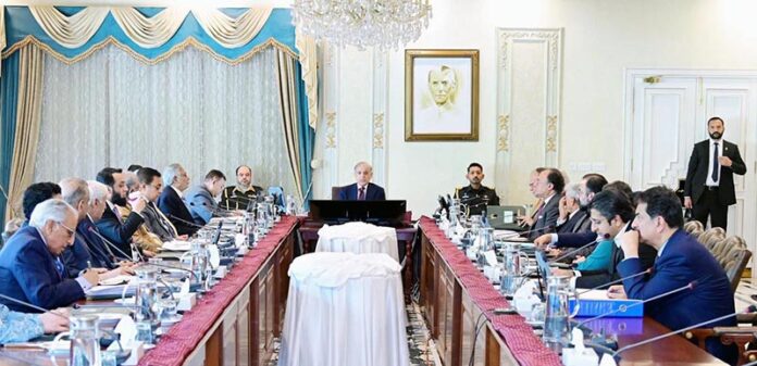 Prime Minister Muhammad Shehbaz Sharif chairs the Federal Cabinet Meeting