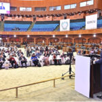 Acting President Syed Yousuf Raza Gillani addressing the closing session of Breathe Pakistan: International Climate Change Conference