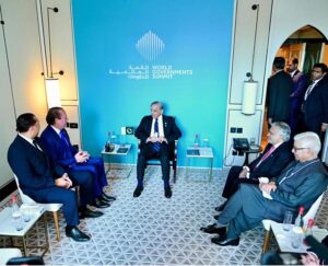 Prime Minister Muhammad Shehbaz Sharif and renowned businessman from USA, Mr Gentry Beach met on the sidelines of World Governments Summit.