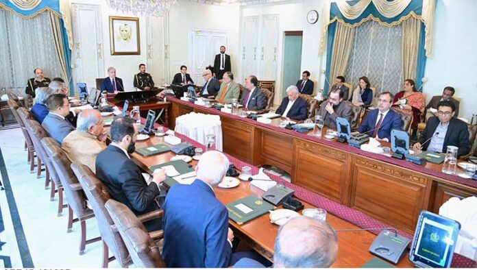 Prime Minister Muhammad Shehbaz Sharif chairs the Federal Cabinet Meeting