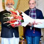 Prime Minister Muhammad Shehbaz Sharif meets with the President of Jamiat Ulema-e-Islam (F), Maulana Fazal-ur-Rehman