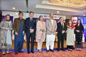 Chairman Prime Minister Youth Program Rana Mashhood Ahmad Khan is speaking at a function based on Punjab Dialogue on Peace Building and Social Cohesion