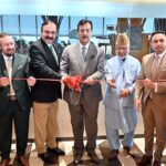 Acting President Syed Yousuf Raza Gillani inaugurating the restaurant of an international hotel