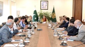 Coordinator to the PM for Climate Change, Romina Khurshid Alam chairing a meeting of the Forestry Board.