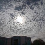 An attractive view of clouds in the provincial capital
