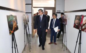 Ambassador of Pakistan to China H.E. Mr. Khalil Hashmi speaking at the special event to commemorate Kashmir Solidarity Day at the Embassy of Pakistan.