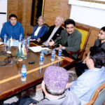 Sindh Minister for Tourism and Culture Syed Zulfiqar Ali Shah presiding over a high-level meeting at the Deputy Commissioner Office