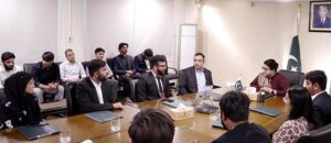Minister of State for Information Technology and Telecommunication, Shaza Fatima Khawaja interacted with NUST engineering students.