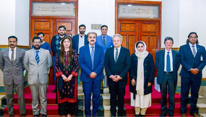 The Hungarian delegation, headed by Tamás Vargha, Deputy Minister of Defence and Co-Chair of the Pakistan-Hungary Joint Economic Commission along with Béla Fazekas, Ambassador of Hungary to Pakistan during a visit to the Special Investment Facilitation Council (SIFC)