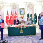 President of Turkiye, Recep Tayyip Erdogan and Prime Minister of Pakistan Muhammad Shehbaz Sharif witness exchange of MoUs and Agreements signed between Turkiye and Pakistan with regard to cooperation in different fields