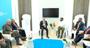 Prime Minister Muhammad Shehbaz Sharif and President of Sri Lanka H.E Anura Kumara Dissanayake met on the sidelines of World Governments Summit.
