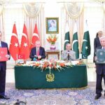 President of Turkiye, Recep Tayyip Erdogan and Prime Minister of Pakistan Muhammad Shehbaz Sharif witness exchange of MoUs and Agreements signed between Turkiye and Pakistan with regard to cooperation in different fields