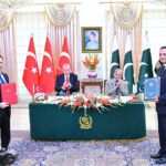 President of Turkiye, Recep Tayyip Erdogan and Prime Minister of Pakistan Muhammad Shehbaz Sharif witness exchange of MoUs and Agreements signed between Turkiye and Pakistan with regard to cooperation in different fields