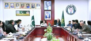 Chairperson Benazir Income Support Programme (BISP), Senator Rubina Khalid and Secretary BISP Amer Ali Ahmad chairs an important meeting at BISP HQs.