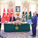 President of Turkiye, Recep Tayyip Erdogan and Prime Minister of Pakistan Muhammad Shehbaz Sharif witness exchange of MoUs and Agreements signed between Turkiye and Pakistan with regard to cooperation in different fields