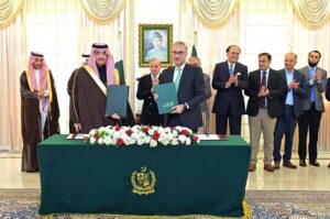 Prime Minister Muhammad Shehbaz Sharif witnesses signing of Oil Import Financing Facility/Loan Agreement for Gravity Flow Water Scheme, Mansehra.