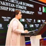 Coordinator to PM for Climate Change, Romina Khurshid Alam addressing an event on Pakistan-Türkiye Partnership for Sustainability
