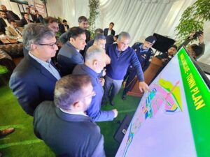 Federal Minister for Interior Mohsin Naqvi visiting the new joint venture of CDA and DHA, Margalla Enclave.