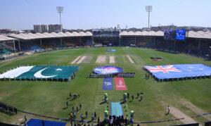 The opening ceremony of ICC Champions Trophy one-day international (ODI) cricket match between Pakistan and New Zealand at National Stadium.