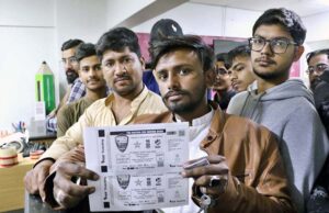 Cricket Fans showing the tickets of the Tri-Nation ODI Series - 2025 after purchasing.