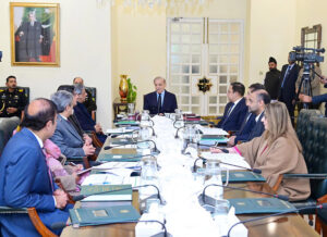 Prime Minister Muhammad Shehbaz Sharif chairs a meeting on Health and Pharmaceutical Sector reforms.